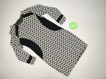 sukienka biała z czarnymi wstawkami: Sukienka damska, rozmiar XL — 3