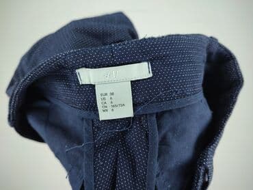 jaki kolor rajstop do granatowej sukienki: H&M, Spodnie materiałowe damskie, rozmiar M — 4
