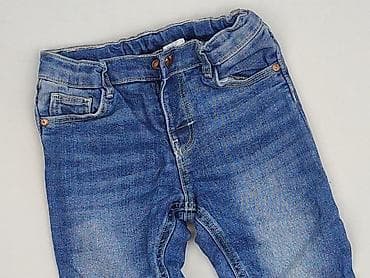 dresy mango: Spodnie jeansowe, H&M, 12-18 miesięcy, stan - Bardzo dobry — 1