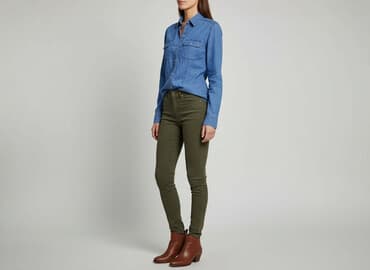 koszula w paski bershka: Denim Co, Koszula damska, rozmiar S — 7