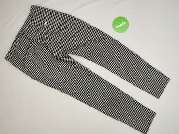 ubrania w pepitkę: Spodnie materiałowe damskie, rozmiar S — 4