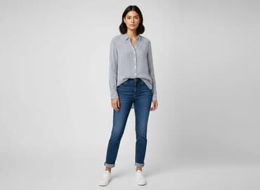 koszula niebieska stradivarius: Street One, Koszula damska, rozmiar M — 1