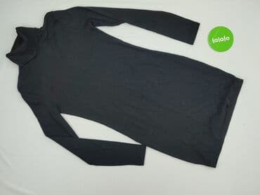 czarna sukienka ze srebrnymi wstawkami: Sinsay, Sukienka damska, M — 2