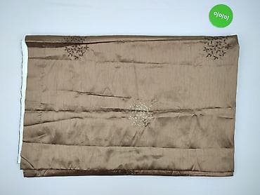 Home & Garden: Zasłona dekoracyjna na taśmie – kolor cappuccino/brąz - Tkanina o — 3
