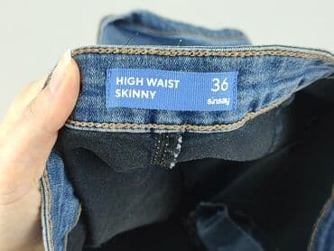 krótkie spodenki z wysokim stanem sinsay: DENIM JEANS, Szorty damskie, rozmiar S — 5