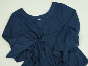 granatowe eleganckie bluzki: Bluzka damska, rozmiar L — 1
