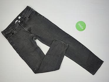 hm topy basic: Spodnie jeansowe, H&M, 14 lat, 164, stan - Bardzo dobry — 2