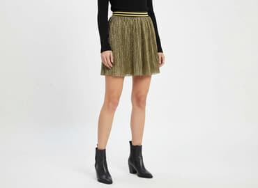 spódnice plisowane metaliczna: H&M Divided, Spódnica damska, rozmiar L — 6