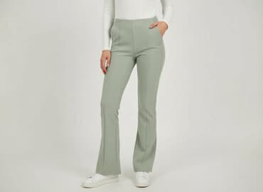 Material trousers for women, size S