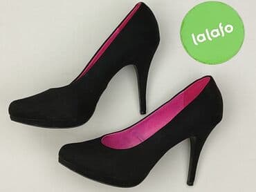 czerwone sandały na słupku ccc: Półbuty damskie, rozmiar 41 — 3