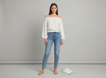 sinsay bluzka z odkrytymi ramionami: Sinsay, Bluzka damska, rozmiar XS — 1