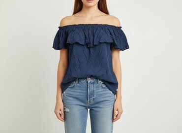 bluzka z odkrytym ramieniem allegro: Bluzka damska, rozmiar M — 7