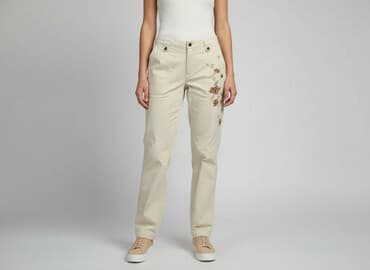 Material trousers for women, size S