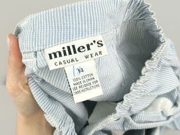 piżama w paski: Spodnie materiałowe damskie, XL — 4