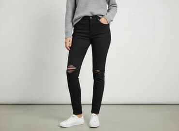 zara mom fit jeans black: Zara, Jeansy damskie, rozmiar M — 7