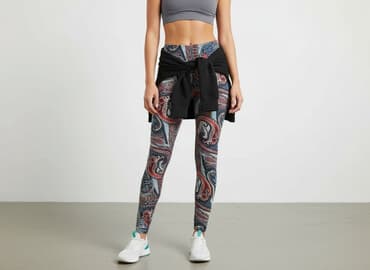 legginsy damskie fioletowe: Legginsy Sportowe damskie, rozmiar One size — 7