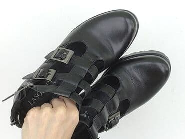 ochnik czarne klapki: Botki damskie, rozmiar 37 — 8