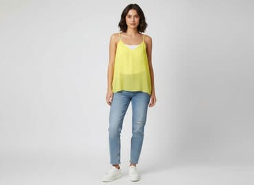 bluzka żółta w czarne paski: Bluzka damska, rozmiar S — 5