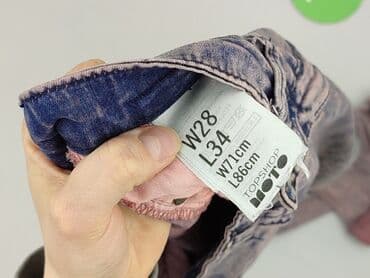 dżinsy w róże: Topshop, Jeansy damskie, rozmiar S — 5