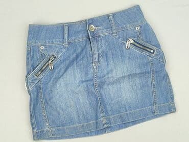 dżinsowe spódnice z wysokim stanem: Spódnica damska, XS — 1