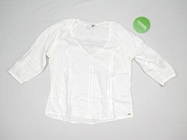 bawełniane białe bluzki: Cotton Club, Bluzka damska, rozmiar M — 2