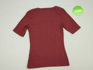 koszulka z prazkowanej dzianiny: T-shirt damski, rozmiar S — 3