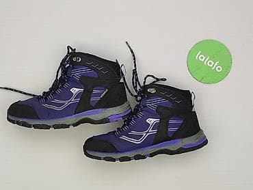 ccc zimowe: Damskie buty trekkingowe/mid hiking – kolor fioletowo‑czarny z szarymi — 3