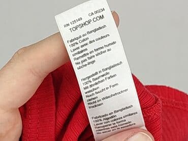 reserved sukienki czerwone: Topshop, T-shirt damski, rozmiar S — 6