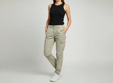 spodnie czarne cargo bershka: Cargo, Spodnie cargo damskie, rozmiar XS — 6