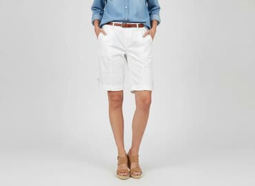 spodenki damskie białe: Szorty damskie, rozmiar S — 5