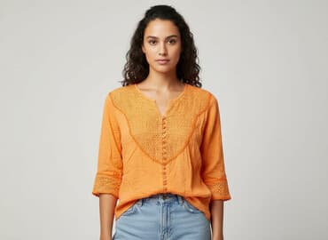 bluzki damskie pomarańczowa: Bluzka damska, rozmiar One size — 8