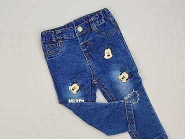 Spodnie jeansowe, Disney, 12-18 miesięcy, stan - Idealny
