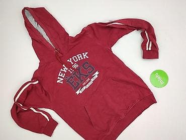 sweter bordo: Bluza z kapturem damska, rozmiar M — 2