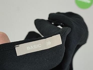 czarny tshirt: Basic, Top damski, rozmiar M — 4