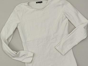 bluzki bawełniane basic: Zara, T-shirt damski, rozmiar M — 1