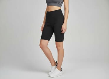 legginsy bawełniane krótkie damskie: Cleve, Legginsy Krótkie damskie, rozmiar M — 1