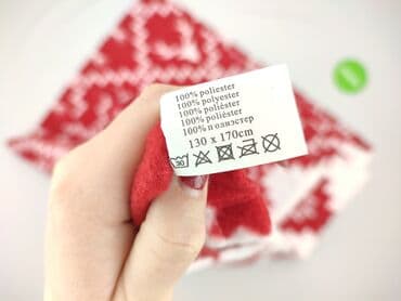 molton czapka: Koc 170 x 130, kolor - Czerwony, stan - Bardzo dobry — 5