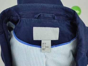 niebieska marynarka damska hm: H&M, Marynarka damska, rozmiar XS — 4