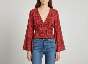 hm bluzki z krótkim rękawem: H&M Divided, Bluzka damska, rozmiar S — 8