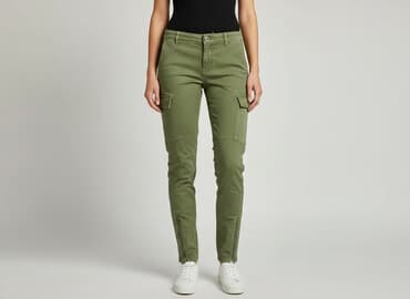 h m cargo damskie: H&M L.O.G.G., Spodnie cargo damskie, rozmiar S — 8