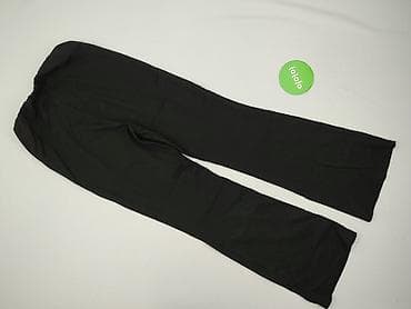 leginsy 78: Czarne spodnie damskie z elastyczną talią - Krój: proste nogawki — 3