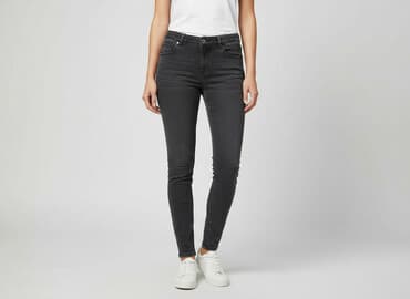 spodnie jeansy z wysokim stanem: Beloved, Jeansy damskie, rozmiar S — 1