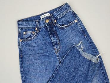 spodenki jeansowe z wysokim stanem pull and bear: PULL&BEAR, Jeansy damskie, rozmiar 2XS — 1