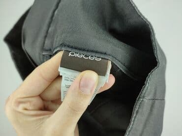 legginsy woskowane z wysokim stanem: Pieces, Legginsy Eleganckie damskie, rozmiar S — 4