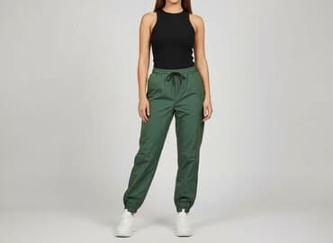 spodnie dresowe cropp: Cropp, Spodnie materiałowe damskie, rozmiar M — 7