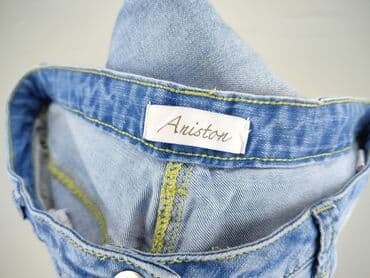 wide leg blue jeans: Jeansy damskie, rozmiar M — 4