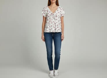 koszula damska z kokardą: Жіноча блуза, розмір XS — 1