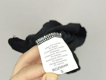 czarne t shirty damskie w serek: Tom Rose, T-shirt damski, rozmiar S — 5