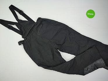 spodnie narty: Damskie spodnie narciarskie/snowboardowe z szelkami - Kolor: czarny - — 3