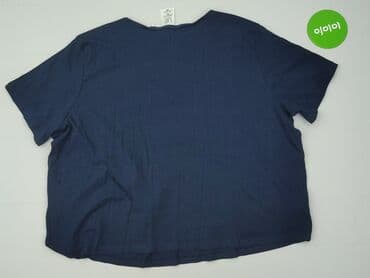 granatowy t shirty oversize: UP2Fashion, T-shirt damski, rozmiar 2XL — 3